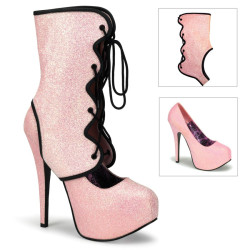 Bordello TEEZE-31G Rose Glitter Sale Women