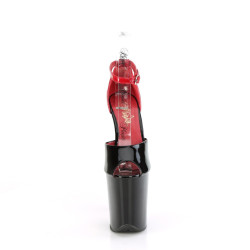 Pleaser FLAMINGO-868 Black-Red Patent Sale Women