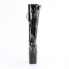 Pleaser CRAZE-2023 Patent Pony Platform Heelless Boots