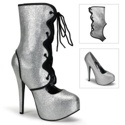 Bordello TEEZE-31G Silver Glitter Sale Women