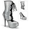 Bordello TEEZE-31G Silver Glitter Sale Women