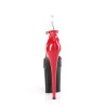 Pleaser FLAMINGO-868 Black-Red Patent Sale Women