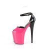 Pleaser FLAMINGO-868 Purple Black Patent Sale Women