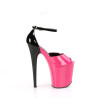 Pleaser FLAMINGO-868 Purple Black Patent Sale Women