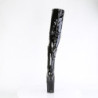Pleaser CRAZE-3000 Black Patent Heelless Overknee Boots