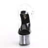 Pleaser SKY-308GF Transparent Black Glitter Sale Women