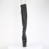 Pleaser CRAZE-3019 Vegan Heelless Overknee Boots