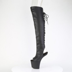 Pleaser CRAZE-3019 Vegan Heelless Overknee Boots