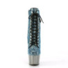 Pleaser ADORE-1020CHRS Turquoise Strass Pewter Chrome