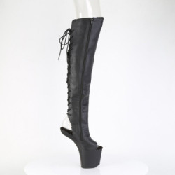 Pleaser CRAZE-3019 Vegan Heelless Overknee Boots