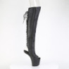 Pleaser CRAZE-3019 Vegan Heelless Overknee Boots