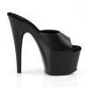 Pleaser ADORE-701 Black Leather High Heeled Mules