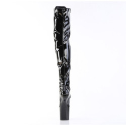 Pleaser CRAZE-3023 Patent Heelless Overknee Boots