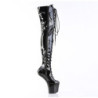 Pleaser CRAZE-3023 Patent Heelless Overknee Boots