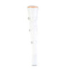 Pleaser CRAZE-3028 White Buckle Heelless Overknee Boots