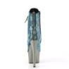 Pleaser ADORE-1020CHRS Turquoise Strass Pewter Chrome