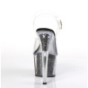 Pleaser ADORE-708CG Black Glitter Platform High Heels