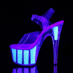 Pleaser ADORE-708UVG Neon Platform High Heels Shoes