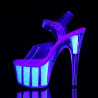 Pleaser ADORE-708UVG Neon Platform High Heels Shoes