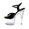 Pleaser ADORE-709 Clear Platform Women High Heels Shoes