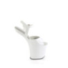 Pleaser CRAZE-809 White Patent Sale Women