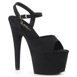 Pleaser ADORE-709FS Black Platform High Heeled Sandals