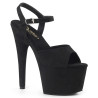 Pleaser ADORE-709FS Black Platform High Heeled Sandals