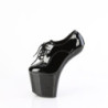 Pleaser CRAZE-860 Black Heelless Pony Platform Pumps