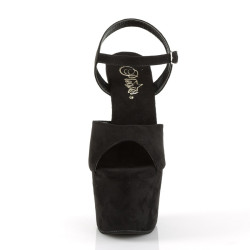 Pleaser ADORE-709FS Black Platform High Heeled Sandals