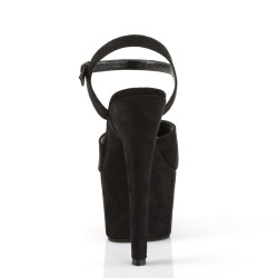 Pleaser ADORE-709FS Black Platform High Heeled Sandals