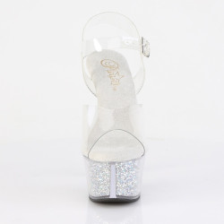 Pleaser ASPIRE-608RSI Clear Strass Platform High Heels
