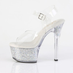 Pleaser ASPIRE-608RSI Clear Strass Platform High Heels