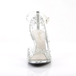 Fabulicious BELLE-330RS Transparent Low Heeled Sandals