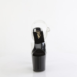 Pleaser BLISS-708 Black Pearl Heeled Platform Shoes
