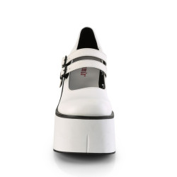 Demonia KERA-08 White Vegan Leather Sale Women