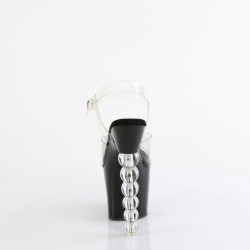 Pleaser BLISS-708 Black Pearl Heeled Platform Shoes