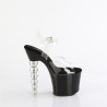 Pleaser BLISS-708 Black Pearl Heeled Platform Shoes