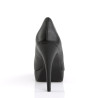 Pleaser Pink Label CHLOE-01 Black Vegan Heels Men