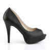 Pleaser Pink Label CHLOE-01 Black Vegan Heels Men
