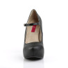Pleaser Pink Label CHLOE-02 Black Vegan Heels Men