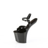 Pleaser CRAZE-809 Patent Heelless Pony Platform Sandals