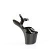 Pleaser CRAZE-809 Patent Heelless Pony Platform Sandals