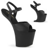 Pleaser CRAZE-809 Vegan Heelless Pony Platform Sandals