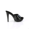 Fabulicious COCKTAIL-501 Black High Heeled Mules