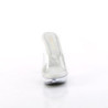 Fabulicious COCKTAIL-501 Transparent High Heeled Mules