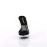 Fabulicious COCKTAIL-501 Transparent Black Mules Women