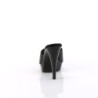 Fabulicious COCKTAIL-501L Black Leather Mules Women