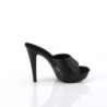 Fabulicious COCKTAIL-501L Black Leather Mules Women