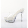 Fabulicious COCKTAIL-501RSI Transparent Silver Strass