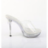 Fabulicious COCKTAIL-501RSI Transparent Silver Strass